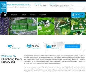 Chaiphongpaperfactoryltd.com(Chaiphong Paper Factory Ltd) Screenshot