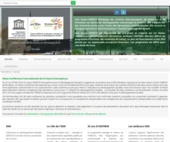 Chaire-Unesco-Bordeaux.fr(Chaire Unesco Bordeaux DD) Screenshot