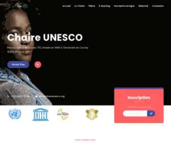 Chaire-Unesco.org(CHAIRE UNESCO pour la Culture de la Paix) Screenshot