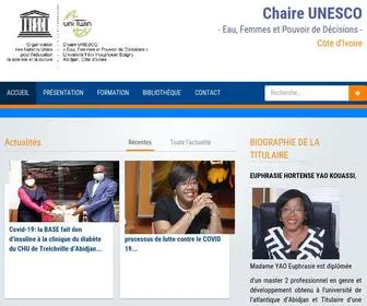 Chaireunesco-Efpod.org(Chaire UNESCO EFPOD) Screenshot