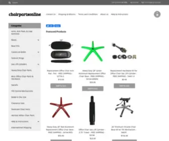 Chairpartsonline.com(Replacement Office Chair Parts for Office Task Chairs & Bar Stools) Screenshot