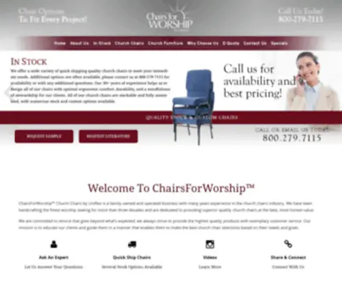 Chairs4Worship.com(Chairs 4 Worship™) Screenshot