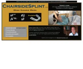 Chairsidesplint.com(New home of the NTI) Screenshot