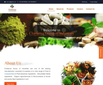 Chaitanyagroupindia.com(Chaitanya Biologicals Pvt. Ltd) Screenshot