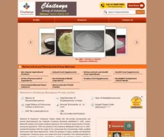Chaitanyagroups.com(Chaitanya Agro Bio) Screenshot