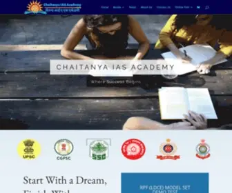 Chaitanyaiasacademy.com(Chaitanya IAS Academy) Screenshot