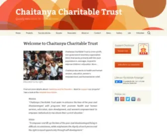 Chaitanyatrust.org(Quality education for slum children) Screenshot