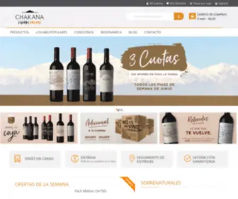 Chakanawines.com(Chakana Wines) Screenshot