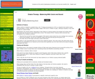 Chakra-Colors.com(Chakra Therapy) Screenshot