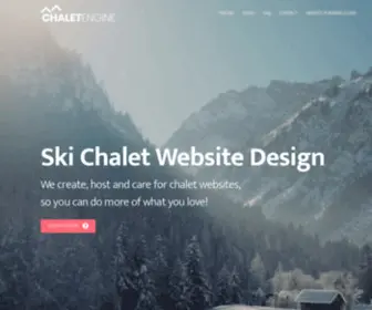 Chaletengine.com(Ski Chalet Website Design) Screenshot