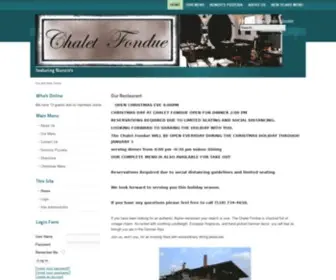 Chaletfondue.com(Chalet Fondue) Screenshot