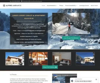 Chaletlepasseu.com(Alpine Ambiance) Screenshot