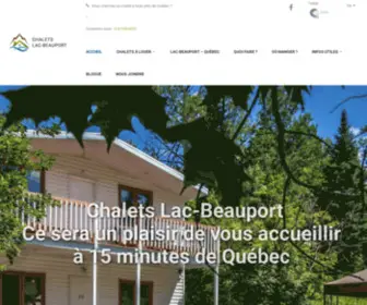 Chalets-Quebec.com(Chalets à louer région de Québec) Screenshot