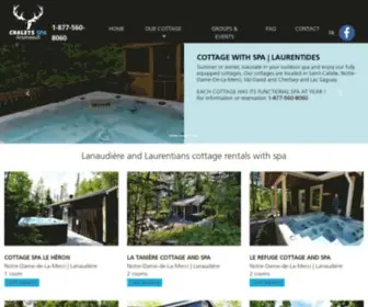 Chaletsarseneault.com(Chalets à louer Lanaudière) Screenshot