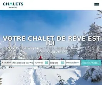 Chaletsauquebec.com(Chalets) Screenshot