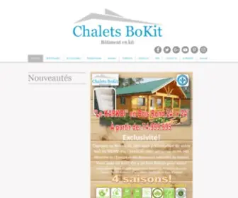 Chaletsbokit.com(Chalets BoKit fabricant de bâtiment en Kit) Screenshot