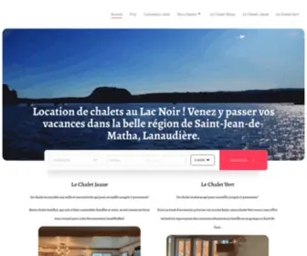 Chaletsdulac.net(Accueil) Screenshot