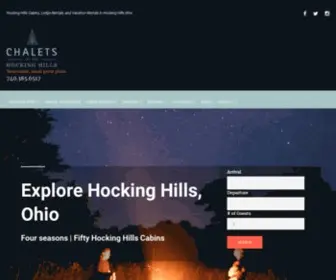 Chaletshh.com(Hocking Hills Cabins) Screenshot