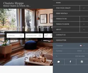 Chaletshygge.com(Chalets & Cottages for Rent in Mont Orford) Screenshot