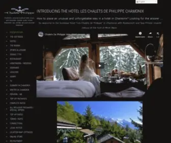 Chaletsphilippe.com(Hotel Chamonix) Screenshot