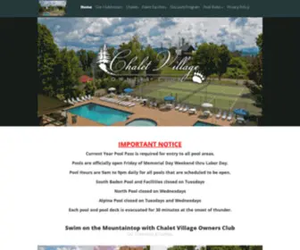 Chaletvillageownersclub.com(Chalet Village Owners Club) Screenshot