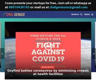 Chalgenius.com(Pushing Startups Every Second) Screenshot