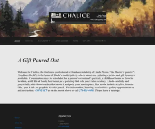 Chalicegallery.com(Chalice Gallery) Screenshot