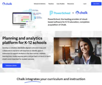Chalk.com(Planning and Analytics Platform for K) Screenshot