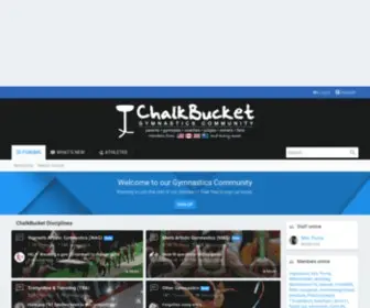 Chalkbucket.com(Gymnastics Community) Screenshot