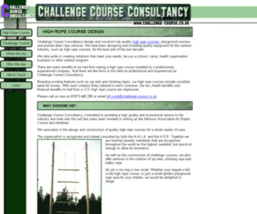 Challenge-Course.co.uk(Challange Course Consultancy) Screenshot