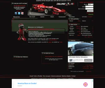 Challengef1.com(Jeux de formule 1 gratuit en ligne. Venez manager votre 閏urie de F1) Screenshot