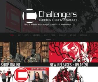 Challengerscomics.com(A comic book shop in Chicago) Screenshot