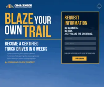 Challengertraining.ca(Transportation, Warehousing and Logistics) Screenshot