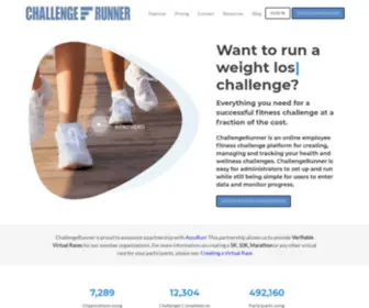 Challengerunner.com(Free Online Fitness Challenge Management System) Screenshot