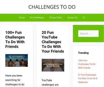 Challengestodo.com(Find The Perfect Challenge) Screenshot