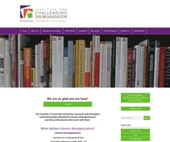 Challengingdisorganization.com(Institute for Challenging Disorganization) Screenshot