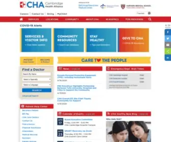 Challiance.org(Cambridge Health Alliance) Screenshot