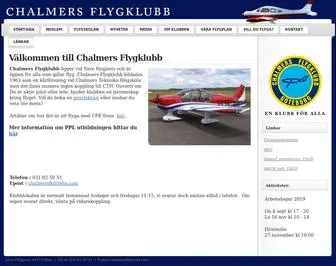 Chalmersfk.se(Chalmers Flygklubb i G) Screenshot