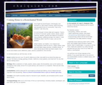 Chalquist.com(Coming Home to a Reenchanted World) Screenshot