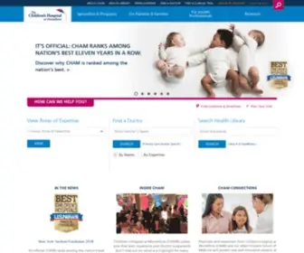 Cham.org(The Children's Hospital at Montefiore) Screenshot