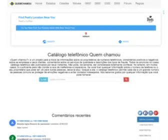 Chamandoquem.com(Projeto Quem chamou) Screenshot