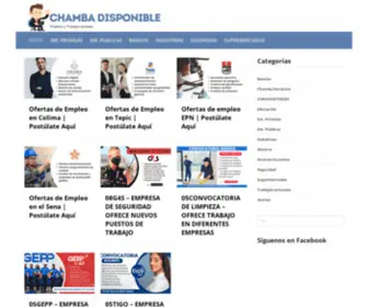 Chambadisponible.com(Chamba Disponible) Screenshot