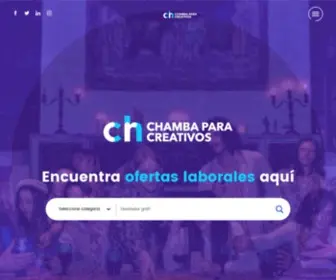 Chambaparacreativos.com(Chamba para Creativos) Screenshot