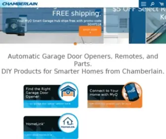 Chamberlain-Diy.com(Garage Door Openers) Screenshot