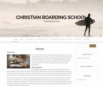 Chamberlain-Hunt.com(Christian Military Boarding School) Screenshot