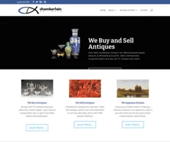 Chamberlainantiques.com(Chamberlain Antiques buys and sells estates and antiques and) Screenshot