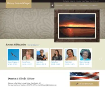 Chamberlainfuneralhome.com(Hickey Funeral Chapel) Screenshot