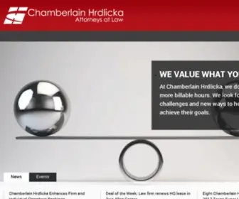 Chamberlainlaw.com(Chamberlain Hrdlicka Attorneys at Law) Screenshot