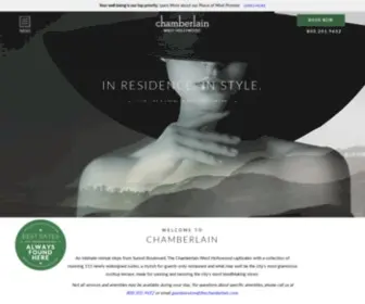 Chamberlainwesthollywood.com(West Hollywood Hotels) Screenshot