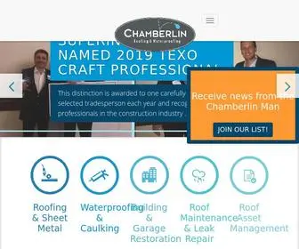 Chamberlinltd.com(Roofing and Waterproofing Contractor) Screenshot